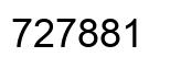 Number 727881 black image