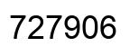 Number 727906 black image
