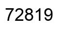 Número 72819 imagen negro