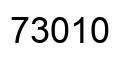 Number 73010 black image