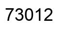 Number 73012 black image