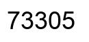 Number 73305 black image