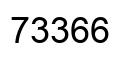 Number 73366 black image