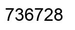 Number 736728 black image