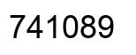Número 741089 imagen negro