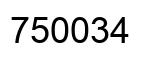 Number 750034 black image