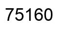 Número 75160 imagen negro