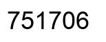 Number 751706 black image