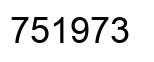 Número 751973 imagen negro