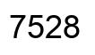 Number 7528 black image