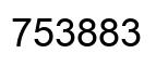 Number 753883 black image