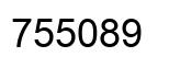 Number 755089 black image