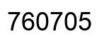 Number 760705 black image