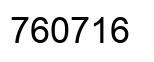 Number 760716 black image