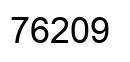 Number 76209 black image