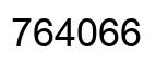 Number 764066 black image