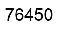 Número 76450 imagen negro
