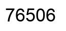 Number 76506 black image