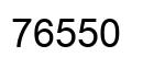 Number 76550 black image
