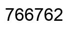 Number 766762 black image
