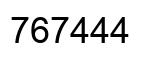 Número 767444 imagen negro