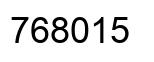 Número 768015 imagen negro