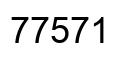 Number 77571 black image