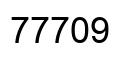 Number 77709 black image