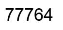 Número 77764 imagen negro