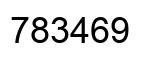 Number 783469 black image