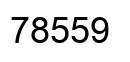 Number 78559 black image