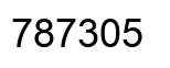 Number 787305 black image