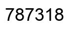 Number 787318 black image