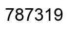 Number 787319 black image