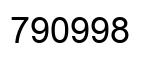 Number 790998 black image