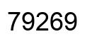 Número 79269 imagen negro