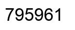 Number 795961 black image