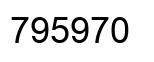 Number 795970 black image