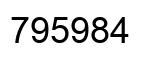 Number 795984 black image