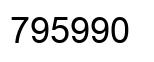 Number 795990 black image