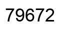 Número 79672 imagen negro