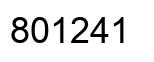Número 801241 imagen negro