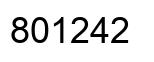 Número 801242 imagen negro