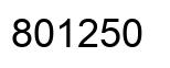Número 801250 imagen negro