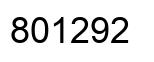 Número 801292 imagen negro