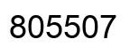 Number 805507 black image
