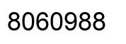 Number 8060988 black image