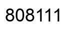 Número 808111 imagen negro