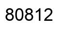 Número 80812 imagen negro