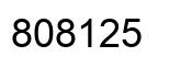 Número 808125 imagen negro